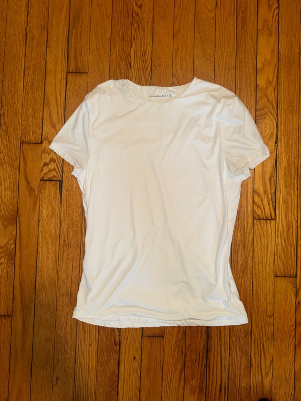 Abercrombie & Fitch White Short Sleeve Crew Tee